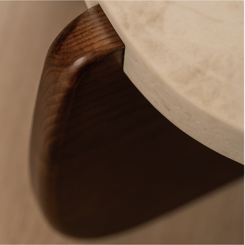 胡桃色梣木｜茶几木腳