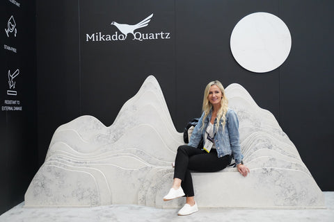 來自台灣，暢銷全美的 Mikado Quartz 帝雉石，餐桌厚度也很實在